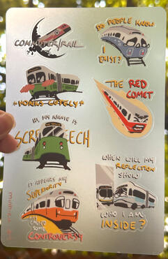 Transit sticker sheet